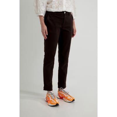 Josephine & Co Les Pants Dark Brown Size: 34 | Formal pants Outlet | Dames | Bruin