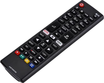 Okado Universele TV Afstandsbediening voor LG – Vervanger voor AKB75095308 – Direct Klaar voor Gebruik – IR – Zwart
