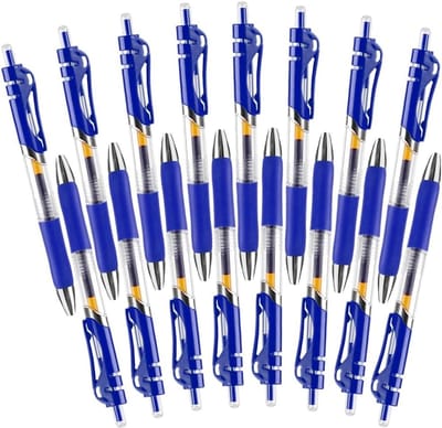 Set van 16 Retractable Rollerball Pennen met Gel Inkt en Pocket Clip voor Vlot Schrijven en Notities Maken op School