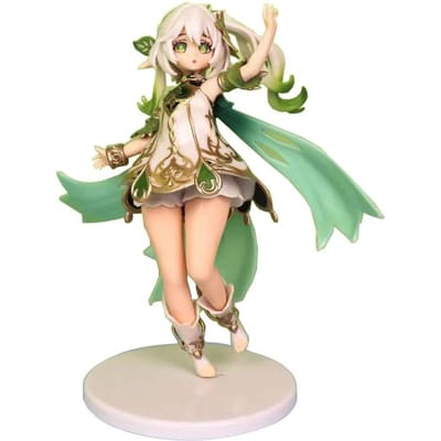 Genshin Impact Figurine Nahida 19CM PVC Anime Petit Seigneur Kusanali Modèle Jouet pour Garçon Cadeau Collection Figurines d'Action Cadeaux d'Anniversaire 19CM beige