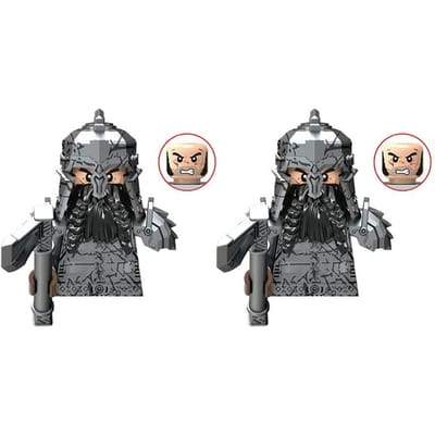 Middeleeuwen Lord of the Ring Durins Volk Dwergenkrijger Oude Militaire Soldaten Figuren Uitrusting Wapen Bouwstenen Speelgoed