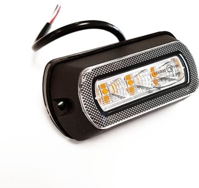 LED strobe lamp oranje 91x48mm - 10/30V