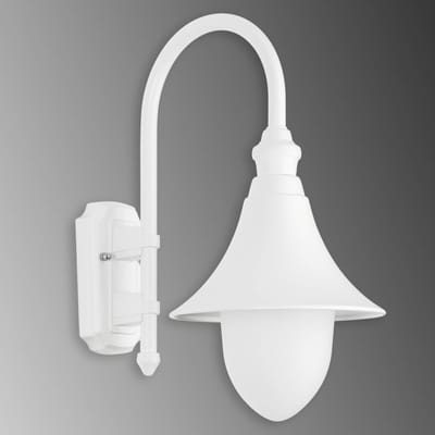 LCD Miranda buitenwandlamp, wit