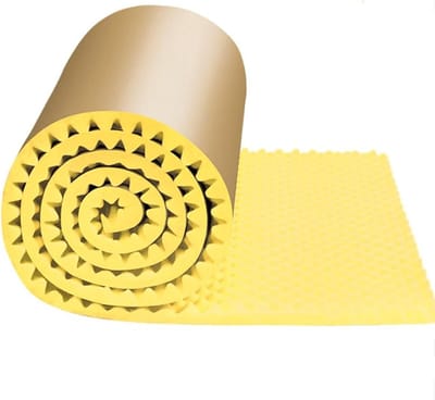 Akoestisch schuim Akoestische schuimpanelen, geluidsabsorberende isolatievulling met hoge dichtheid, zelfklevende geluidsdichte wandpanelen van Studio geluidsabsorberend wandpaneel(Yellow - 5cm,