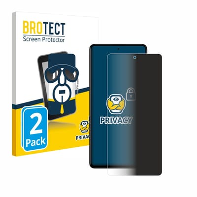 BROTECT - privacy screenprotector voor Xiaomi Redmi Note 12 Pro+ - Folie Beschermfolie Blauwlichtfilter 2 Stuks