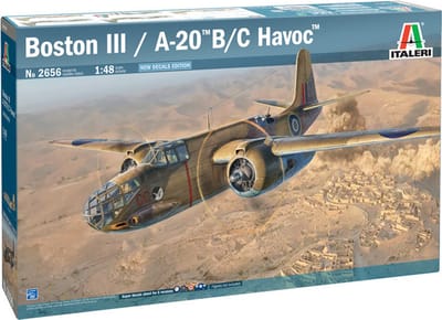 Italeri Modelbouwpakket Vliegtuigen - 2656 Douglas BOSTON III A - 20 B /C Havoc - USA WWII - Propeller Vliegtuig Plastic - 1:48 - Modelbouw