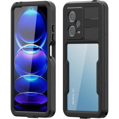 Shellbox Onderwater Fotografie Duikhoes voor Redmi Note 14 Pro 5G Waterdichte Schokbestendige Defender Cover Redmi Note 14 Pro 5G blue