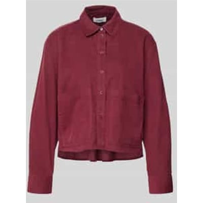 Boxy fit corduroy blouse van een mix van katoen en viscose