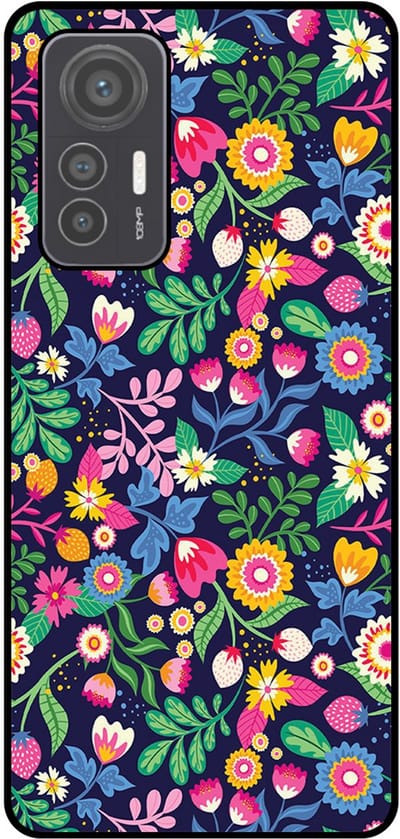 Smartphonica Telefoonhoesje Geschikt voor Xiaomi 12 Lite met bloemen opdruk - TPU backcover case flower design geschikt voor Xiaomi 12 Lite