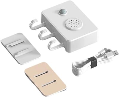Draadloze Deurbel - Alarm Systeem - Winkel Beveiliging - Spraakherinnering Opties - 10 x 8 x 6 cm - Wit