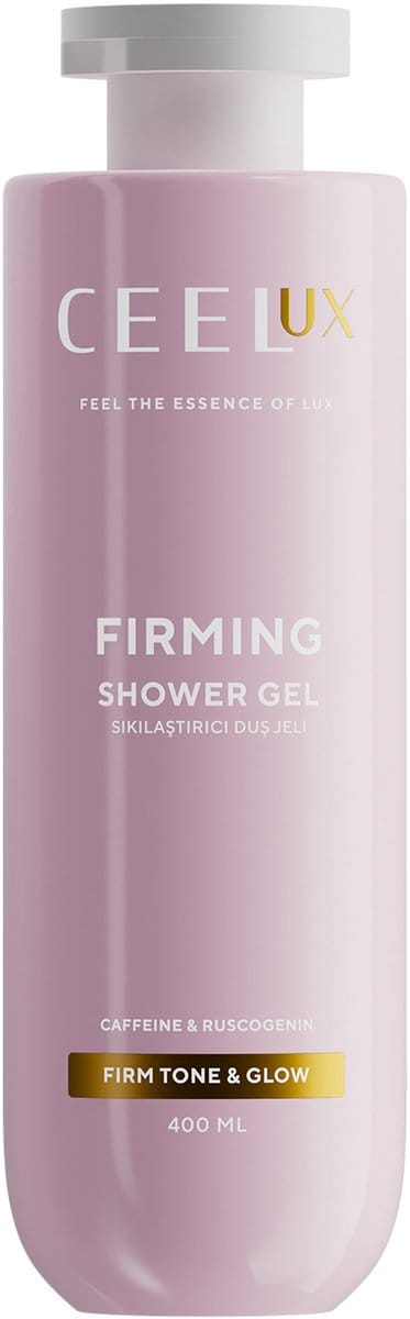 CEELUX Firming shower gel - Verstrakkende en verstevigende douchegel met cafeïne & ruscogenine - Speciale douchegel voor strakkere lichaam - Alle huidtype 400 ml