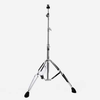 Verstelbare dubbele versterkte cymbalstand voor crash, ride en splash met hoogte van 74 tot 140 cm