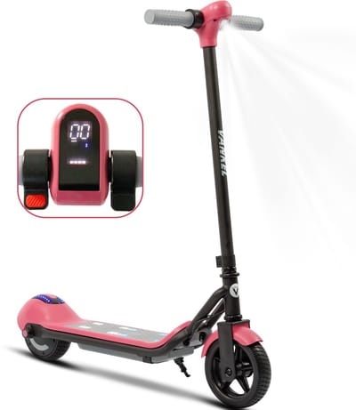 Vankel Elektrische step voor kinderen- Bereik tot 10km - 110W Motor - Maximum 14 km/u - 6.5 Zoll Banden - Maximale Belasting 60kg - Opvouwbare Kinderstep voor 6-12 jaar - Roze