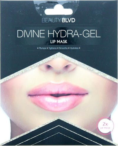 Beauty Blvd Divine Hydra-gel Gold Radiance Lip Mask 2pc