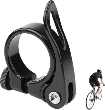 Fietszadelklem - Zadelpenklem - Comfortabel Fietsen - Snelle Zadelverstelling - 27.2-31.9mm - Zwart