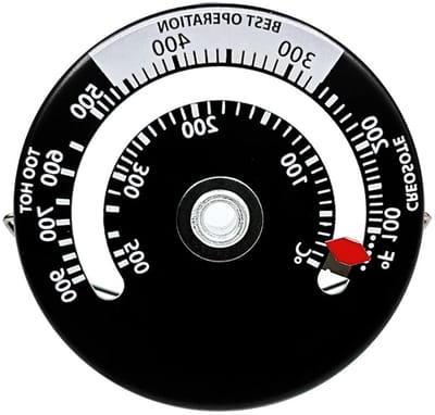 Kachelthermometer voor Hout Blok Schoorsteen, Oven, en Rookkanaal Temperatuur Monitoring