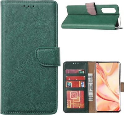 BookcaseGeschikt voor: Oppo Find X2 Neo - Groen - portemonee hoesje