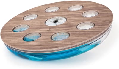 NOHRD Balance Board EAU-ME Eiken Vintage – Houten Balanstrainer met Waterweerstand – Coördinatie & Stabiliteitstraining – Fitness & Revalidatie