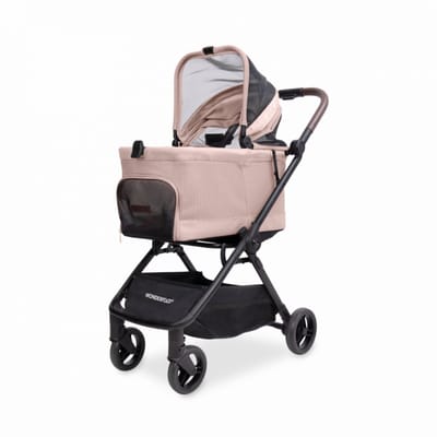 Wonderfold Bella Dierenbuggy - Inklapbaar - Roze (Draagvermogen tot 13kg)