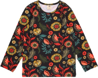 Walkiddy® Kinder Meisjes T-Shirt – Cheerful Flowers serie – Maat 98 – GOTS-gecertificeerd Biologisch Katoen | Comfort & Duurzaamheid voor Kinderen
