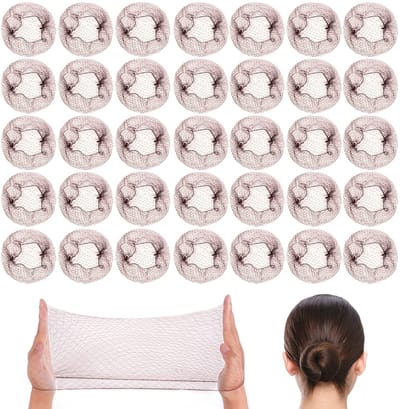 Allecto - Onzichtbare Haarnetten - Elastische Haarnetjes - Ideaal voor Broodje Maken - Bruin - Comfortabele Haarnetten - Geschikt voor Vrouwen