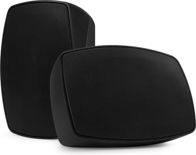 Power Dynamics BHW50BK waterbestendige speaker set - 100V & 8 Ohm - 80W - Zwart