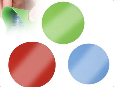 Set van 3 Glazen Flessenopeners met Antislip Rubber Grip, Herbruikbare Dekselopener en Isolerende Onderzetters voor Diverse Flessen en Blikjes