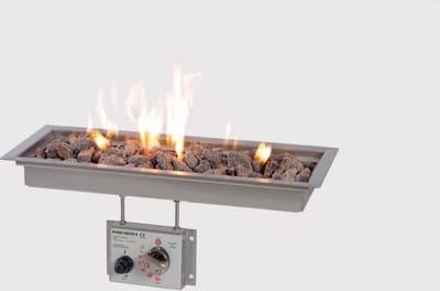 Woodtrend inbouwbrander 50x19 cm met glasombouw