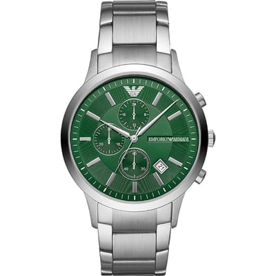 Emporio Armani Renato Heren Horloge Zilverkleurig AR11507