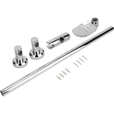 RVS Lift Type Douche Schuifstanghouder met Stang Zeepschaal Zuignap Installatie