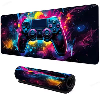 Muismat Gaming Desk Mat 90x40 cm – Snelle & Nauwkeurige Muiscontrole – Antislip Rubber – Grote Bureau Onderlegger voor Gaming Setup