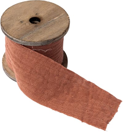ARTYFETES - Oudroze katoenen gaaslint 4,5 cm x 3 m, bohemian stijl