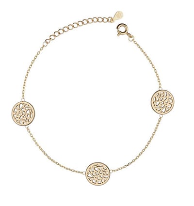 Goudkleurig Armband Dames - Elegant Verguld Armband - Echte Zilver Dames Armband - Amona Jewelry