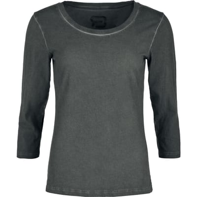 R.E.D. by EMP Shirt met lange mouwen - Basic 3/4 Sleeve - S tot XXL - voor Vrouwen - grijs