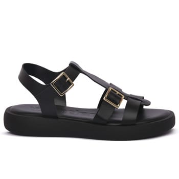 Platte sandalen Wonders NERO ALBA