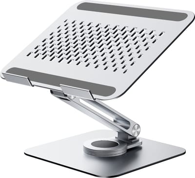 Rolio Laptop Standaard - 360° Draaibaar - Inklapbaar - Verstelbaar - Universeel - Ergonomische Laptop Houder