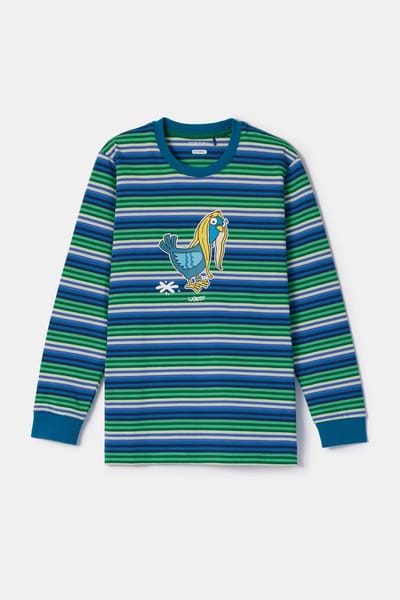 Woody Jongens-Heren pyjama multicolor streep - maat 098/3J