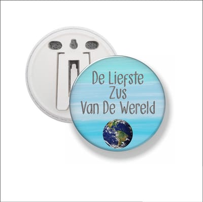 Button Met Clip 58 MM - De Liefste Zus Van De Wereld
