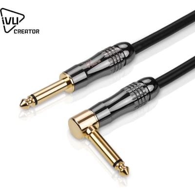 IVU Creator Spelerkabel 5 m / 16,4 ft Studio Muziekinstrument Kabelsnoer met recht naar rechts 3m zwart