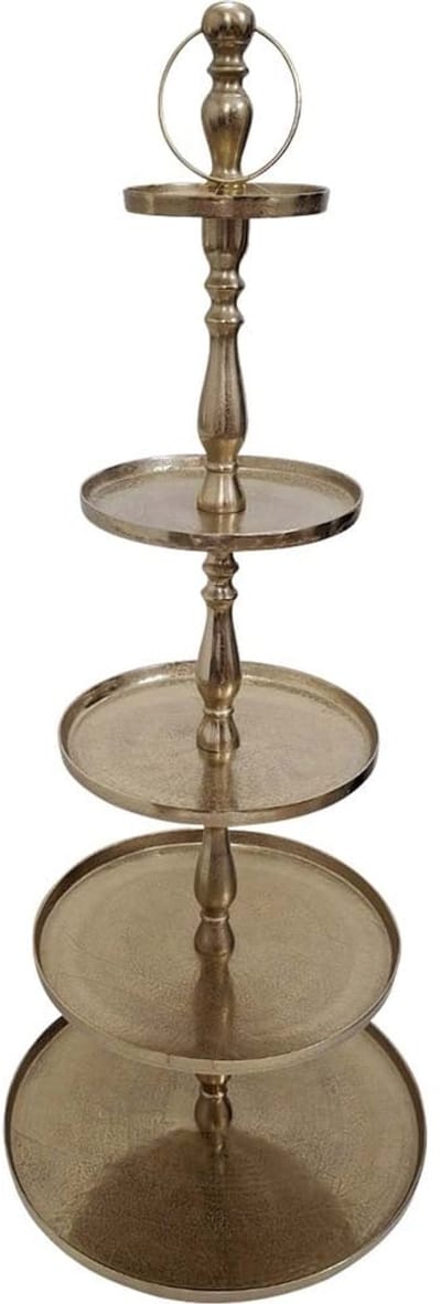 Lesli Living - Etagère Brush - Goud - Ø61x140cm