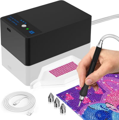 Elektrische Diamond Painting Pen met Accu - Draadloos & USB-C Opladen