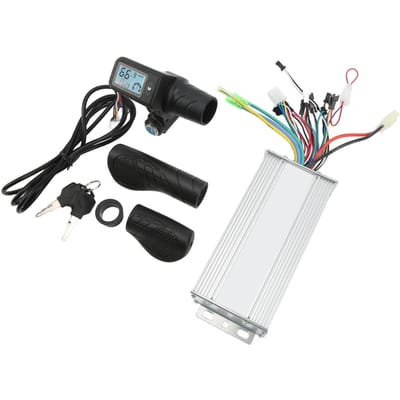 Moteur de Vélo Électrique 36V 48V 1000W Contrôleur Brushless Panneau LCD 805 Poignée d'Accélérateur Séparée pour Guidon de 22,5 mm white