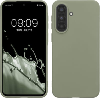 kwmobile telefoonhoesje geschikt voor Samsung Galaxy A37 5G - Hoesje voor smartphone - Back cover in grijsgroen