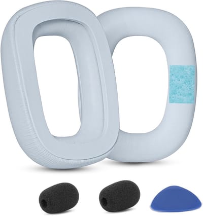 Comfortabele Vervangende Oorkussens voor Gaming Headsets - Geschikt voor Astro A30 - Eenvoudige Installatie, Hoogwaardige Kunstlederen Bekleding, Wit