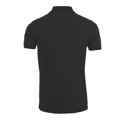 SOLS Heren Phoenix Poloshirt met korte mouwen Pique Polo (Zwart)