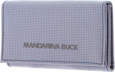 MANDARINA DUCK Sleutelgeval MD20 Minuteria Key Case Summer Fog Blauwgrijs