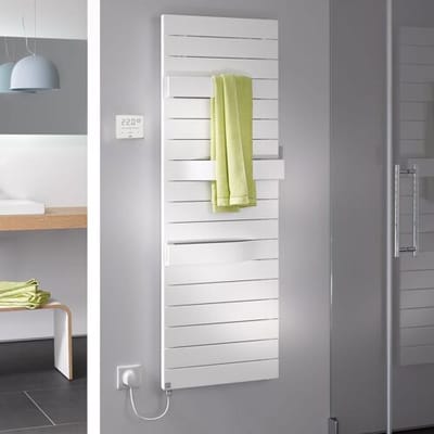 Kermi Tabeo-E bathroom radiator 60 x 10.1 x 143.7 cm incl. electric set WKS left TBE101500602CXK