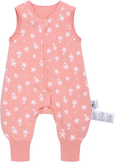 Babyslaapzak met voeten - Trappelzak peuter - Veilig slapen - 100% katoen - 85-95 cm - Zeester
