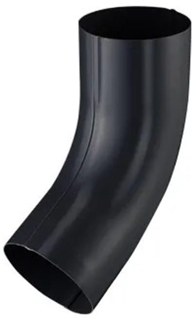 Zinken bocht (67°) Zwart Ø 87 mm | Per stuk