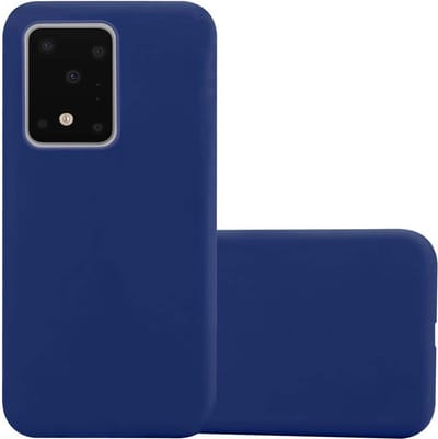 Cadorabo Hoesje geschikt voor Samsung Galaxy S20 ULTRA in CANDY DONKER BLAUW - Beschermhoes gemaakt van flexibel TPU silicone Case Cover
